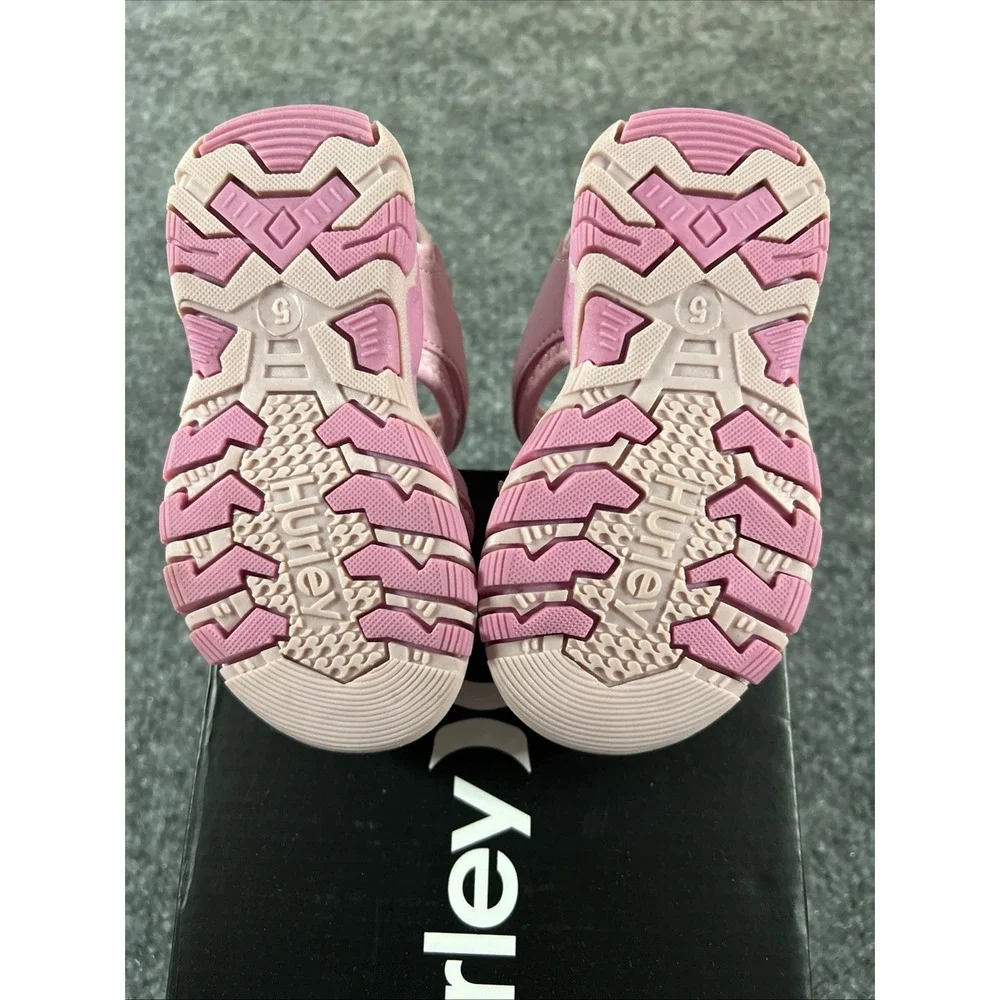 NIB Hurley Loni Toddler Girls Sport Water Sandals Pink Multi Size 5